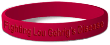 Fighting Lou Gehrig's Disease Wristbands
